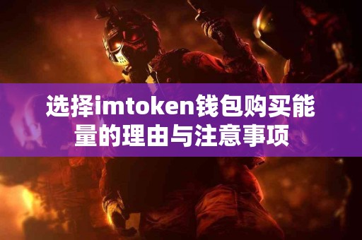 选择imtoken钱包购买能量的理由与注意事项